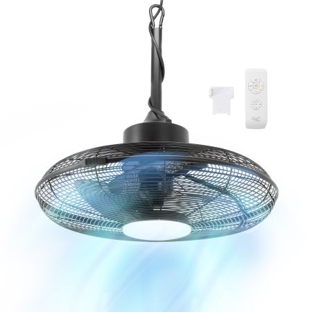 Vie Air 20 Inch 3 Speed Gazebo Outdoor Fan in Matte Black
