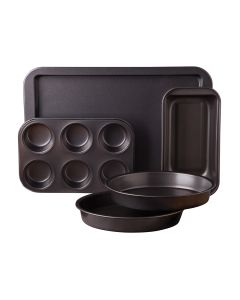 Sunbeam Love-to-Bake 5 Piece Xylan Nonstick Carbon Steel Bakeware Set