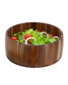 MegaChef 9.75 Inch Large Acacia Wood Salad Bowl