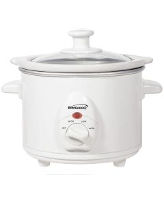 Brentwood 1.5 QT Slow Cooker in White